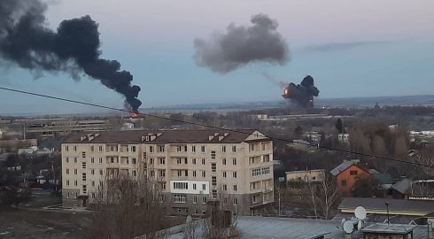 В Украине 24 февраля 2022 года прогремела мощная волна взрывов