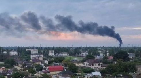 В Джанкойском районе Крыма 16 августа 2022 года прогремели мощные взрывы