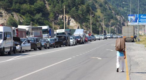 Обстановка на пограничном пункте с Грузией «Верхний Ларс» на 1 октября 2022 года