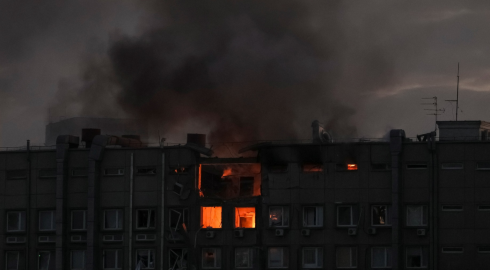Российские дроны-камикадзе нанесли несколько ударов по Киеву