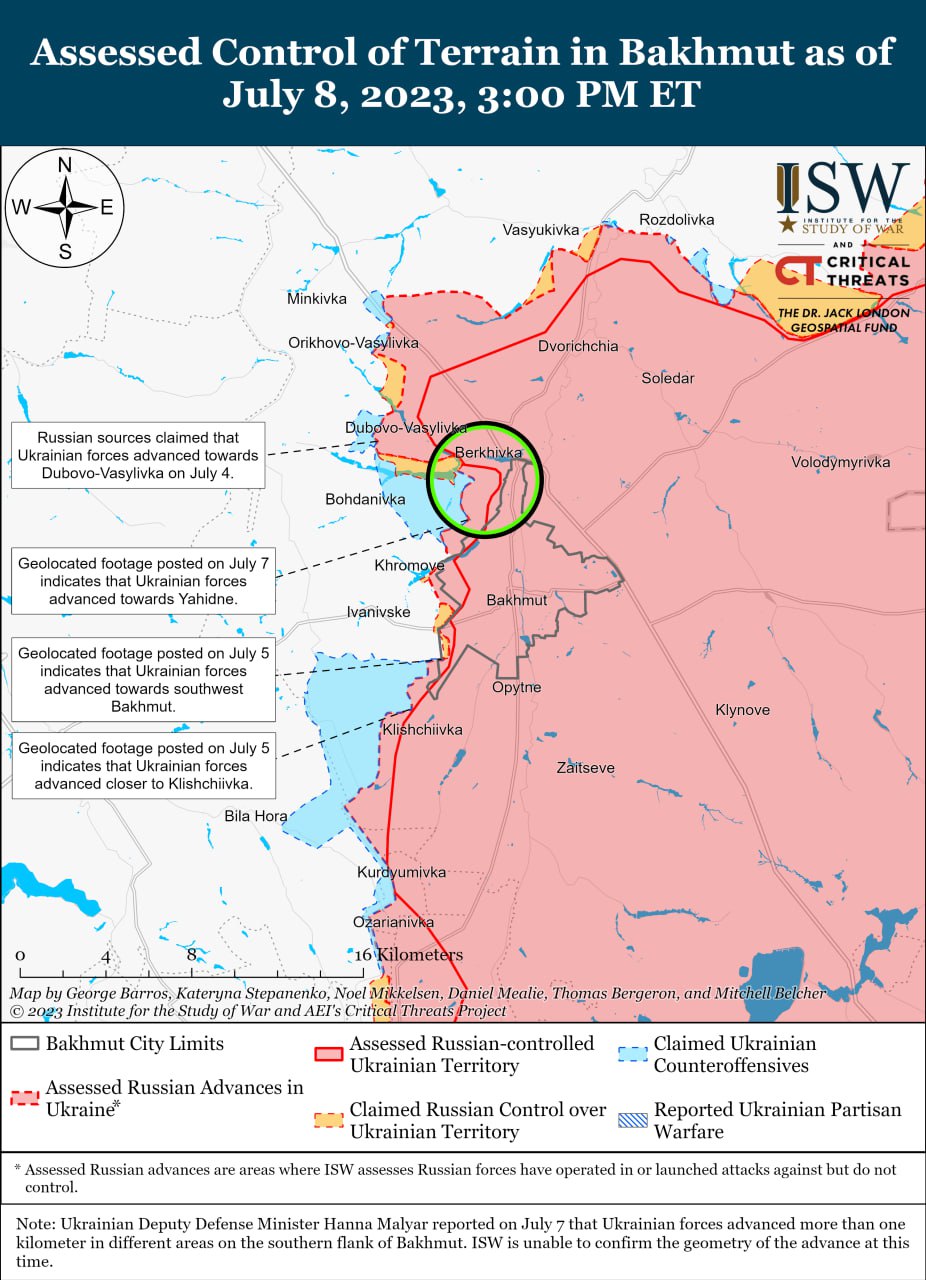 Карта бахмута боевых действий в районе на сегодня