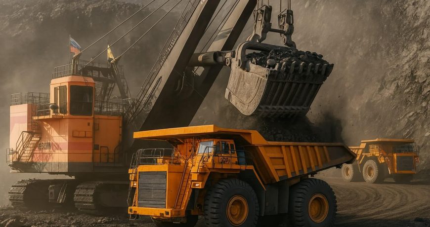Отгрузка вскрышных пород