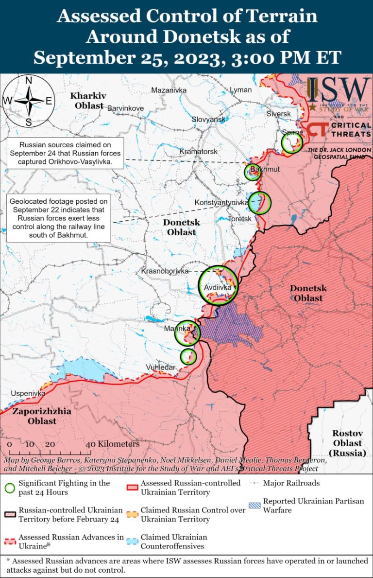 Карта боевых действий на украине на сегодня isw