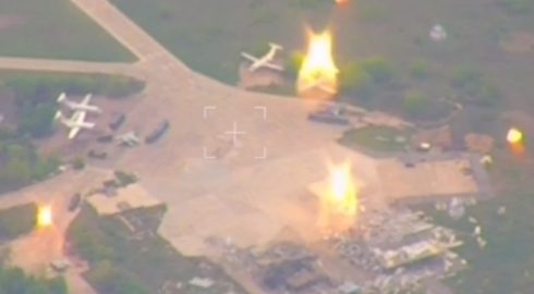 Повторный удар: российские Воздушные силы нанесли удар по авиабазе ВСУ «Авиаторское»