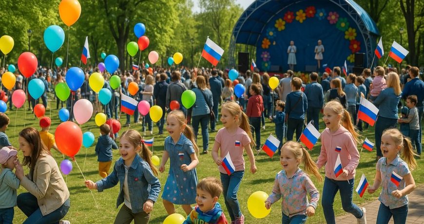 Детский праздник в парке