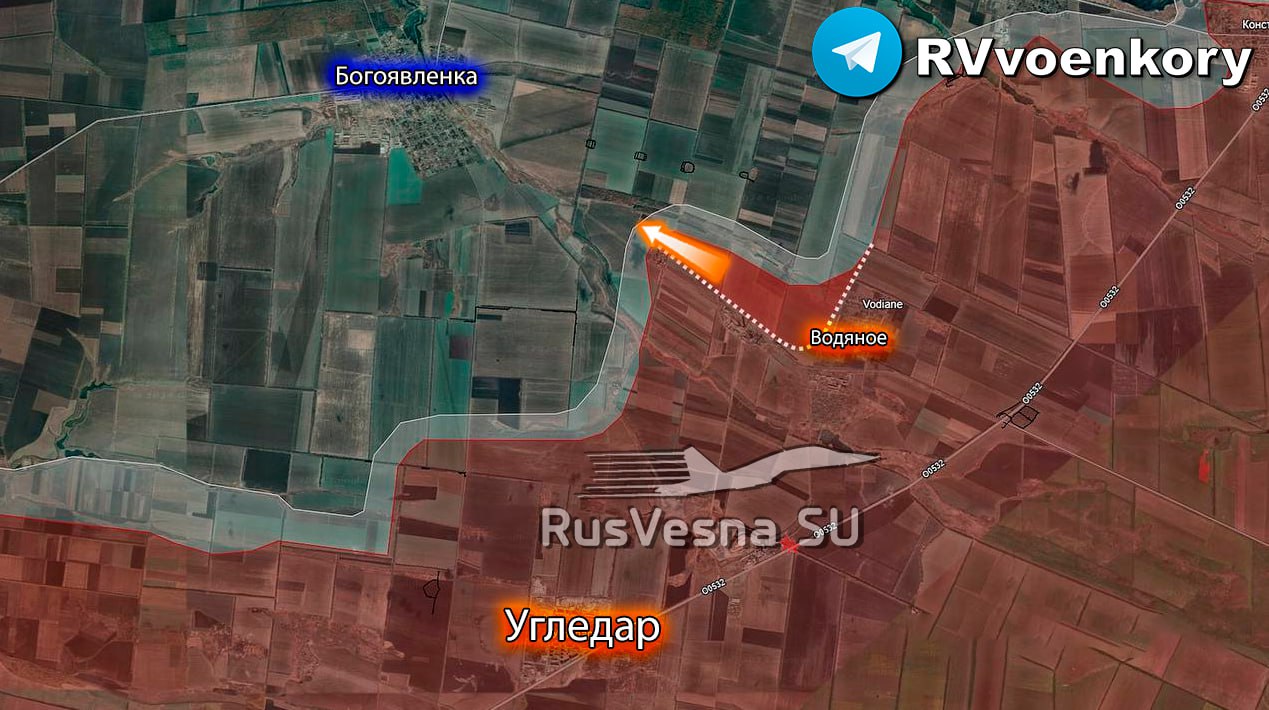 Армия России продвигается на Угледарском и Кураховском направлениях, развивая наступление на Богоявленку и охватывая Курахово 2