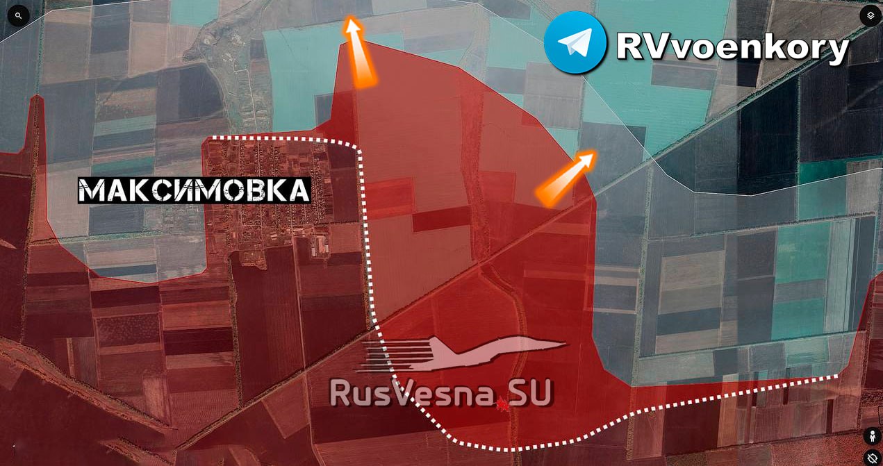 Карта. Армия России окружает Курахово, прорываясь по флангам 