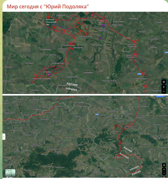 Карта наступление на Курщине