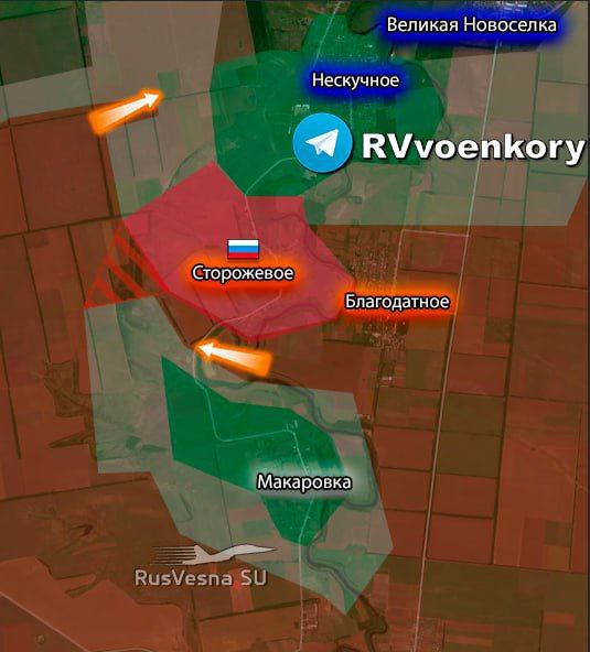 Карта. Армия России взяла в окружение ВСУ в Макаровке