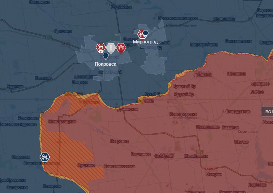 Карта. Покровское направление