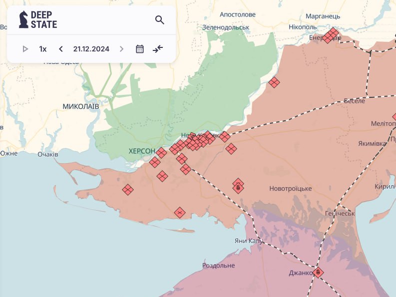 Карта. Россия приняла решение наступать на Херсон