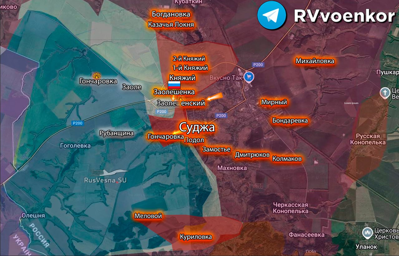 Армия России выбила оккупантов из Заолешенки