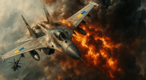 Огненный дождь над Киевом — аэродром ВСУ пылал часами после налёта «Гераней»