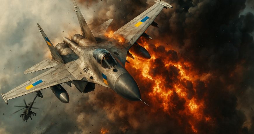 аэродром ВСУ пылал часами после налёта «Гераней»