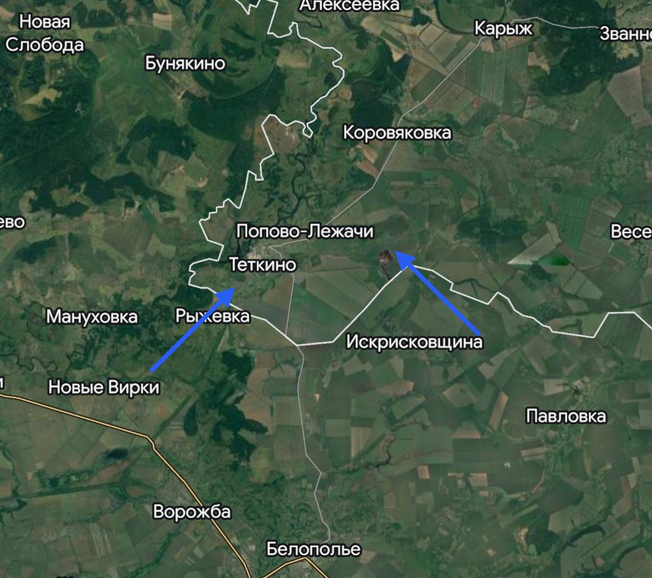 Курская область карта