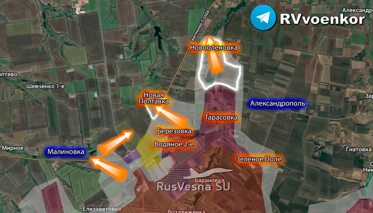 Карта Миргородское направление