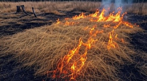Наказания за поджигание хвороста и сухой травы – россиянам грозит штраф до 500 000 рублей