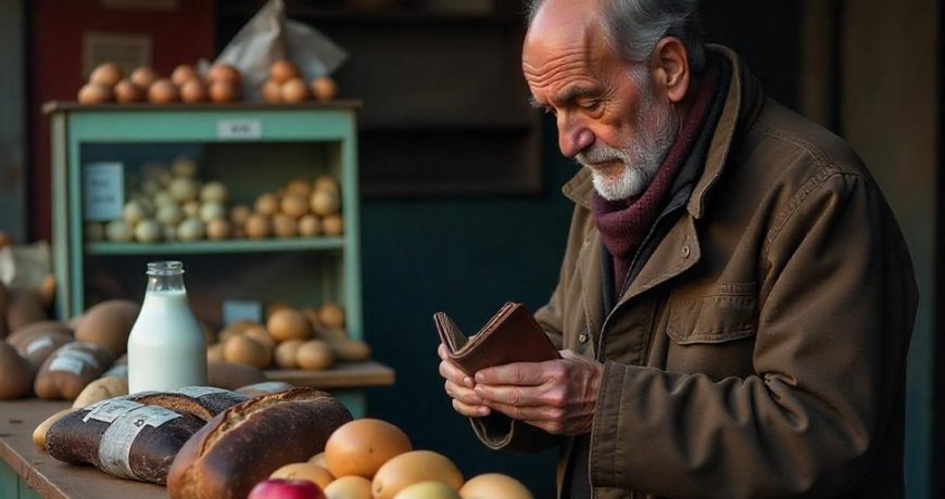 Половина пенсии на продукты
