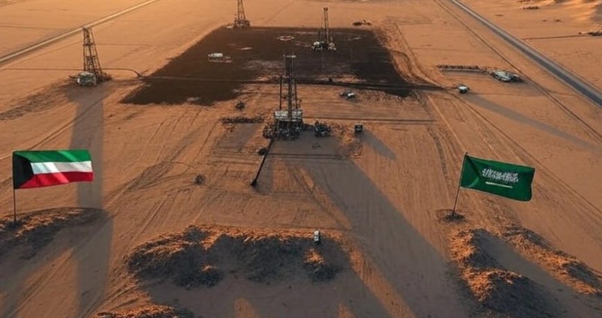 Месторождение нефти Кувейт и Саудовская Аравия