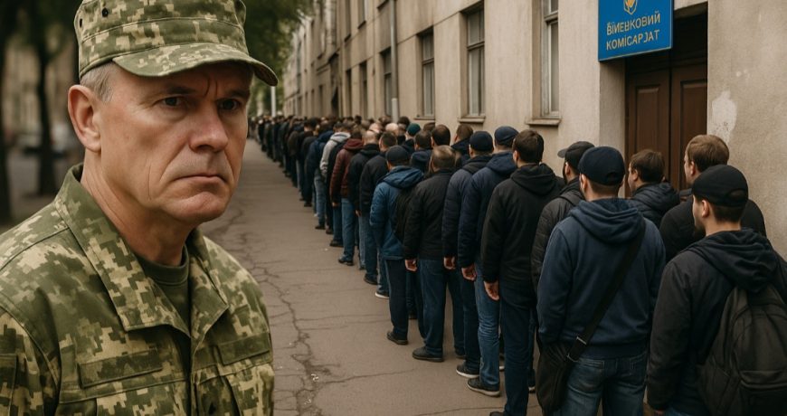 У военкоматов Украины огромные очереди