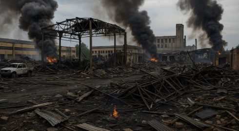 Харьковский удар по врагу превратил базу боевиков в пепелище
