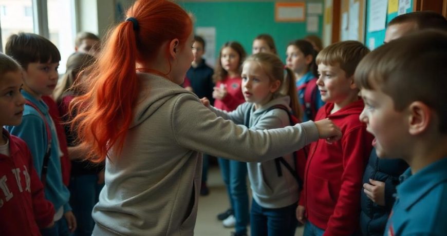 Блогерша бьет детей