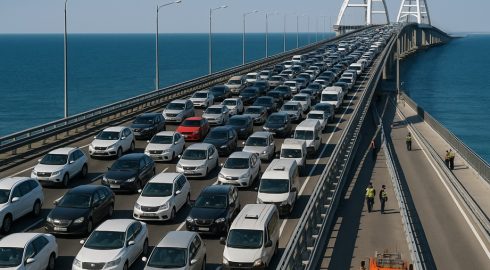 Очередь у Крымского моста – утром скапливалось более 720 автомобилей