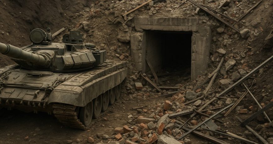 удар по бункеру НАТО