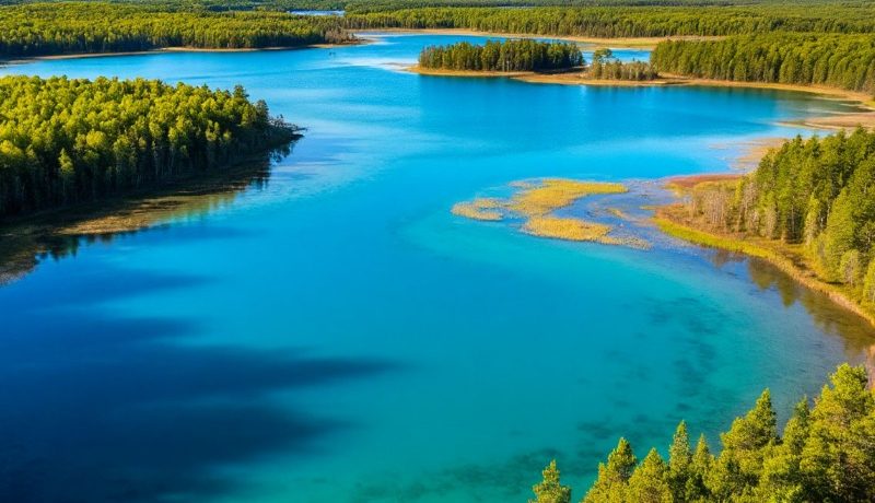 Вода в водоемах поменяла цвет
