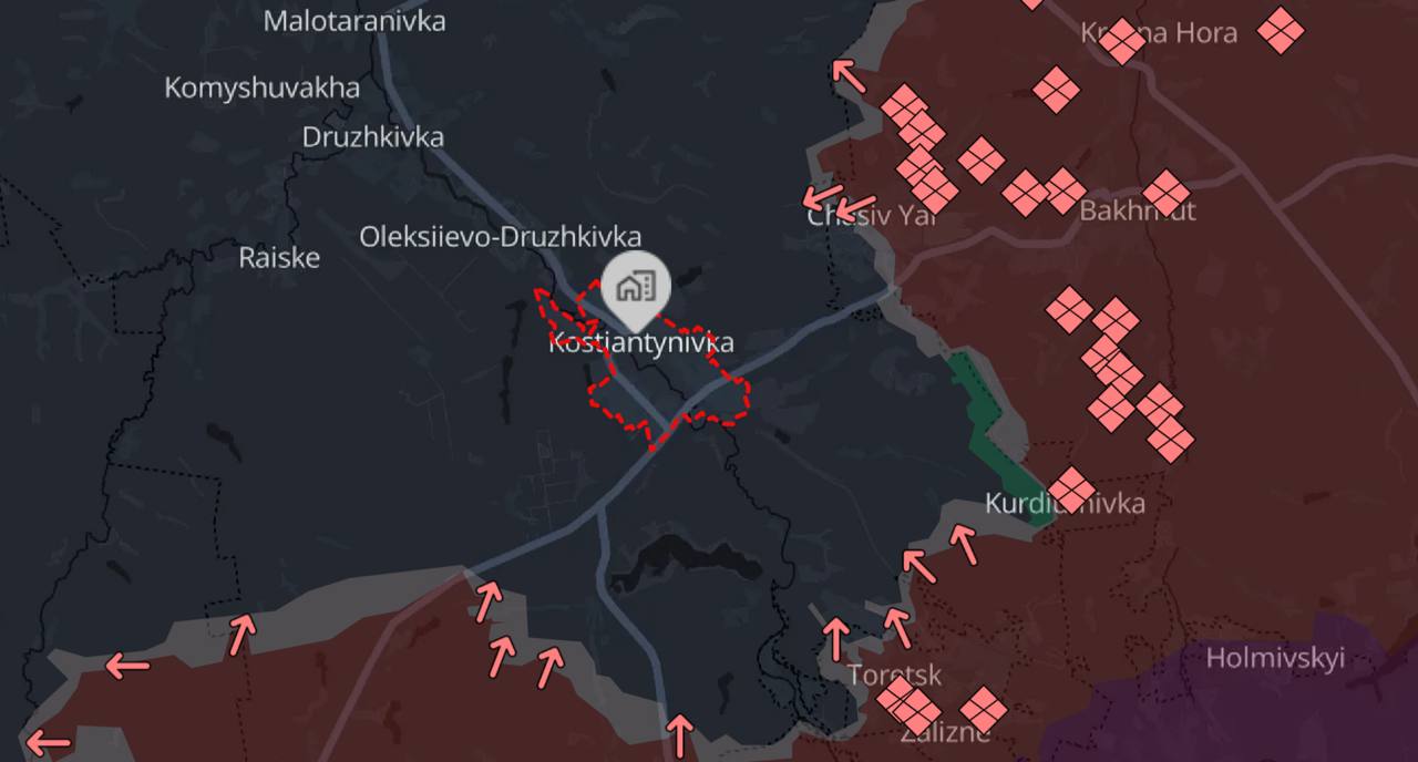 Карта Константиновка