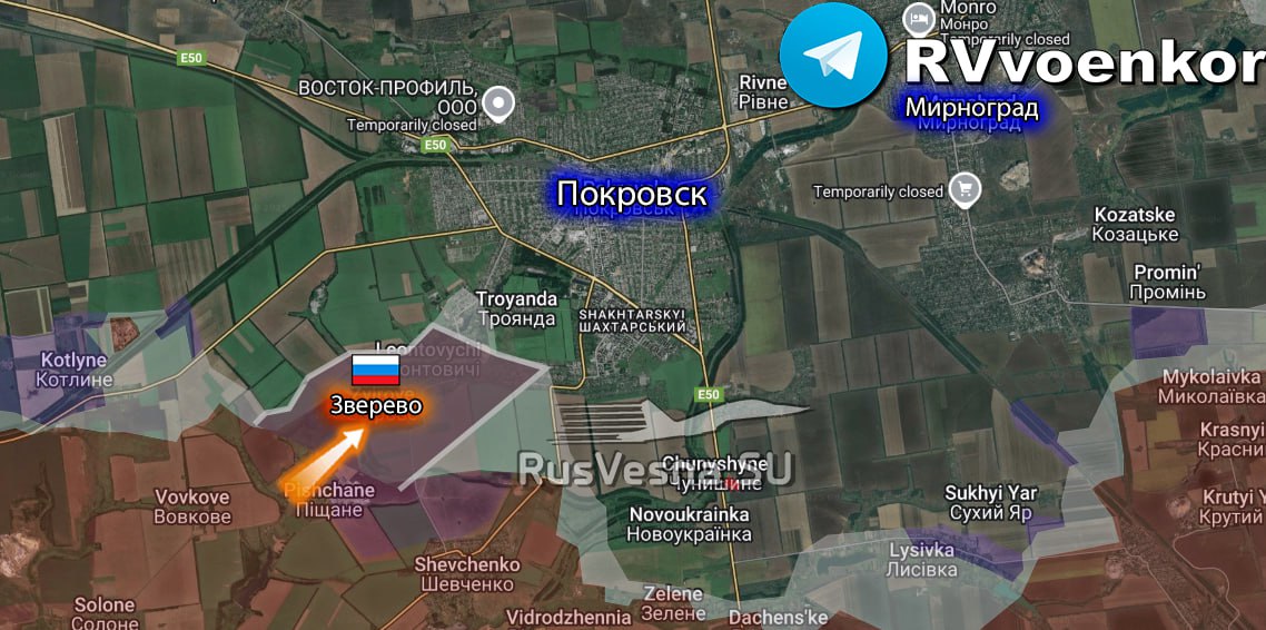 Карта Красноармейском направлении