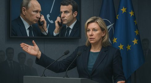 Макрон переговорил с Путиным – Захарова призвала НАТО и ЕС к комментариям