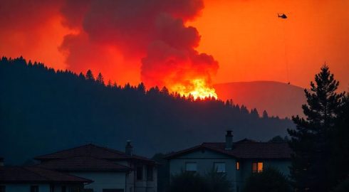 Огонь подбирается к домам – на западе Турции бушуют лесные пожары