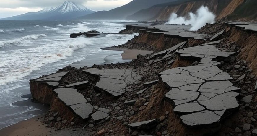 Землетрясение с цунами на Камчатке