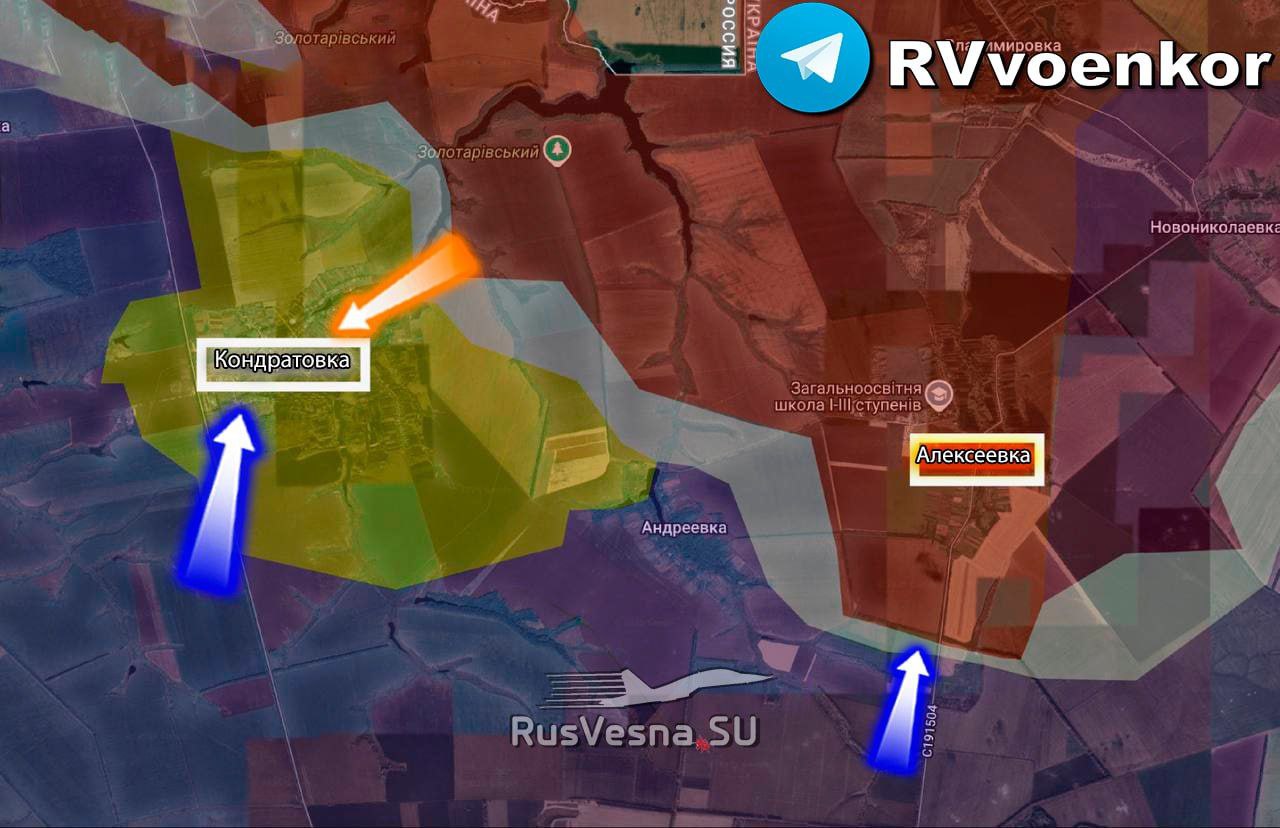 Карта Сумское направление