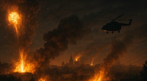 Пылающий Киев снова в огне после массированного удара: Соломенский район в руинах
