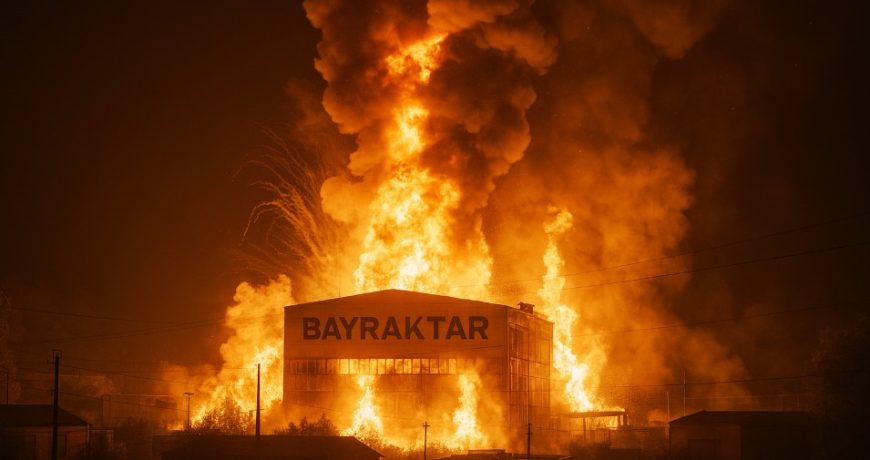 Завод Bayraktar в огне