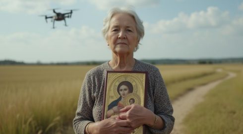 Удивительный эпизод в Покровске: бабушка с иконой предупредила операторов российского дрона о мирных жителях