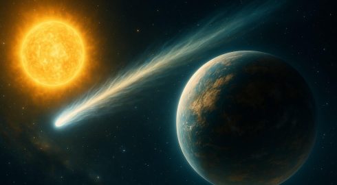 Лёд и огонь: как кометы меняют атмосферу экзопланет