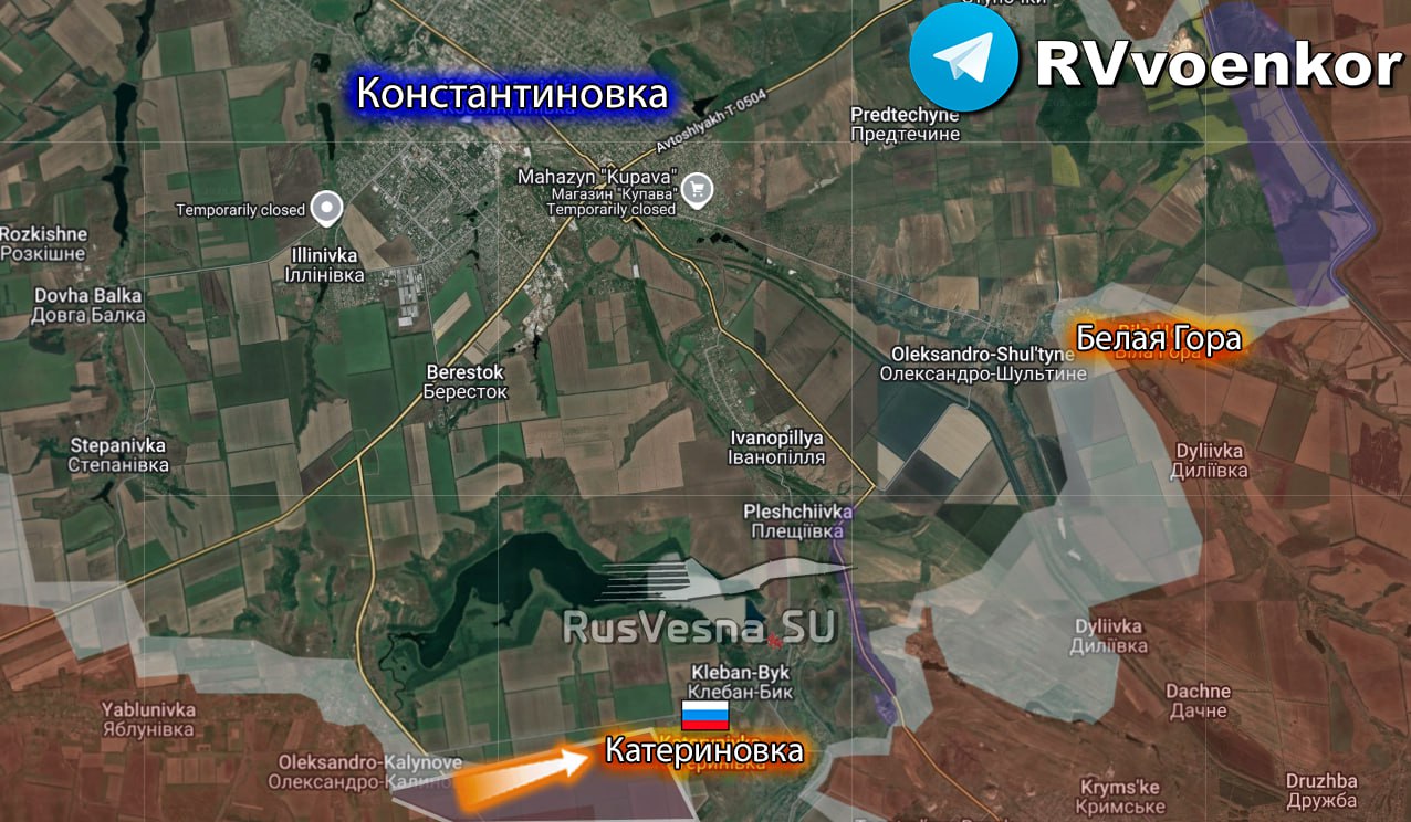 Карта ДНР
