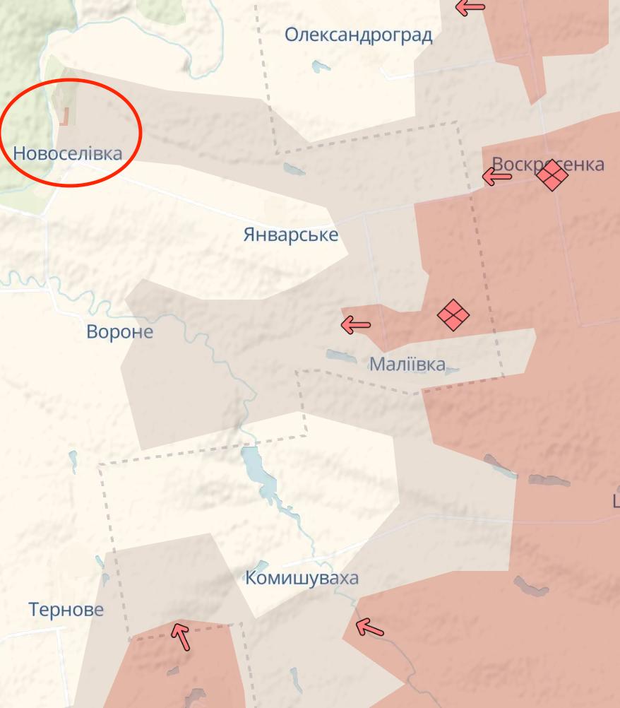 карта ДНР