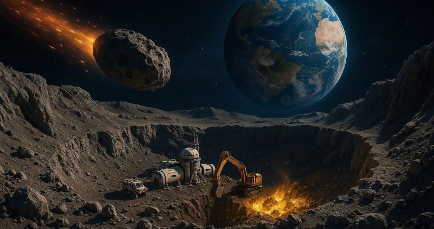 добывать ресурсы из обломков астероидов на луне