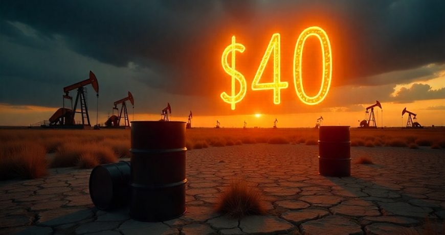 Цены на нефть ниже 40 долларов