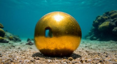 Золотой шар у берегов Аляски: новое загадочное открытие экспедиции Okeanos Explorer