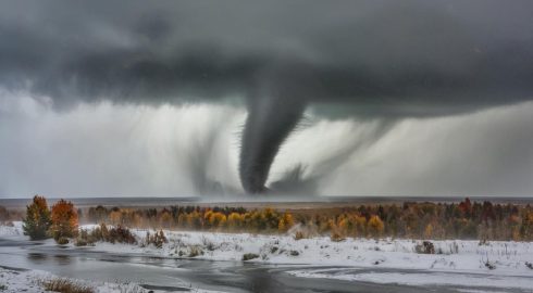 Осень начнётся с мокрого снега и сильных бурь, предупреждает Вильфанд