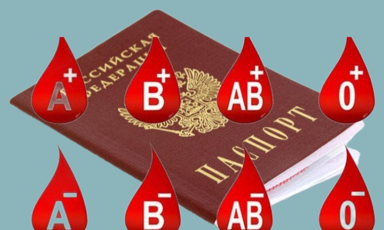 Группа крови в паспорте