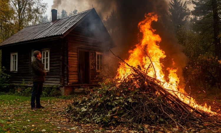 Штраф за сжигание листвы