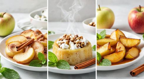 Быстрые и вкусные яблочные десерты за 5 минут