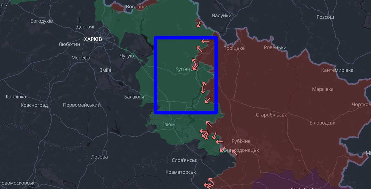 Карта Купянск