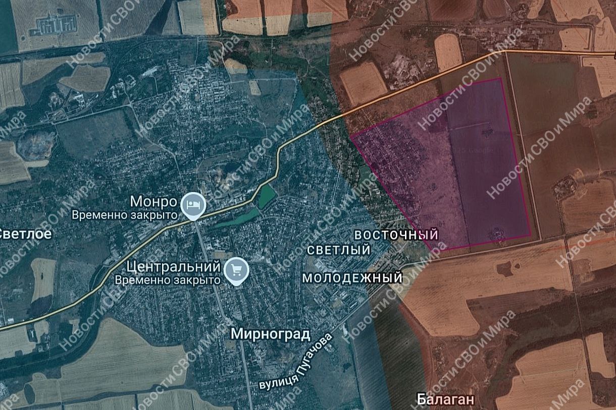 Карта Мирноград